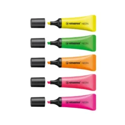 Rotulador Stabilo fluorescente naranja neon
