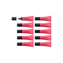 Rotulador Stabilo fluorescente rosa neon
