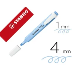 ROTULADOR STABILO FLUORESCENTE SWING COOL PASTEL AZUL VENTOSO