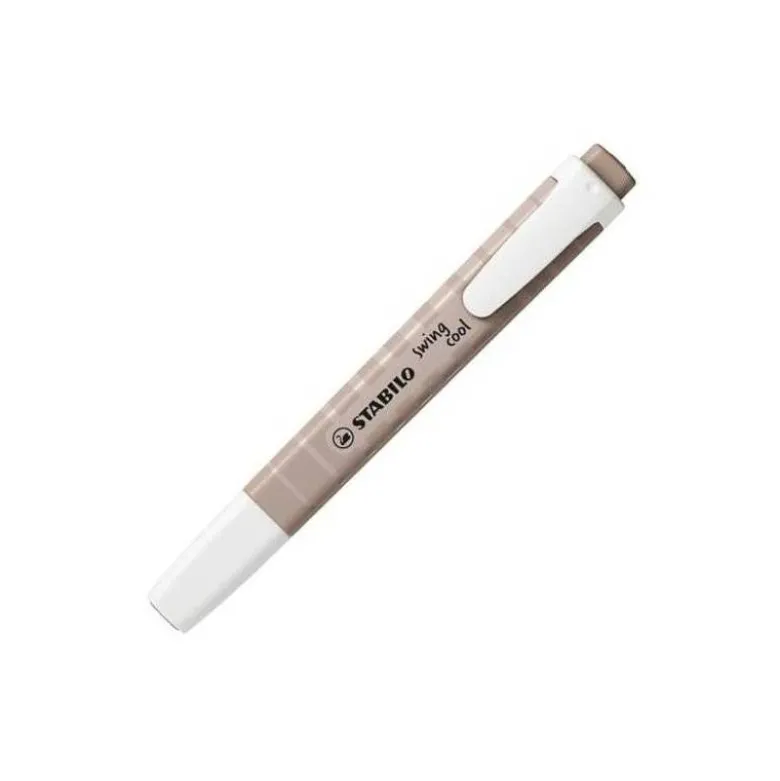 ROTULADOR STABILO FLUORESCENTE FINO SWING COOL NATURE COLORS GRIS CALIDO