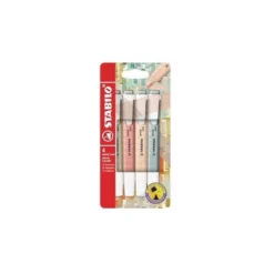 ROTULADOR STABILO FLUORESCENTE SWING COOL NATURE COLORS ESTUCHE DE 4 UNIDADES COLORES SURTIDOS