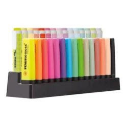 ROTULADOR STABILO FLUORESCENTE SET DE MESA 15 UNIDADES BOSS 70 + 15 UNIDADES SWING COOL COLORES SURTIDOS