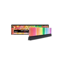 ROTULADOR STABILO 2/5 MM, 23 COLORES FLUORESCENTES SURTIDOS. BOSS.