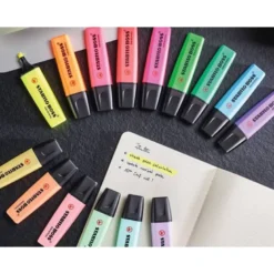 ROTULADOR STABILO 2/5 MM, 23 COLORES FLUORESCENTES SURTIDOS. BOSS.