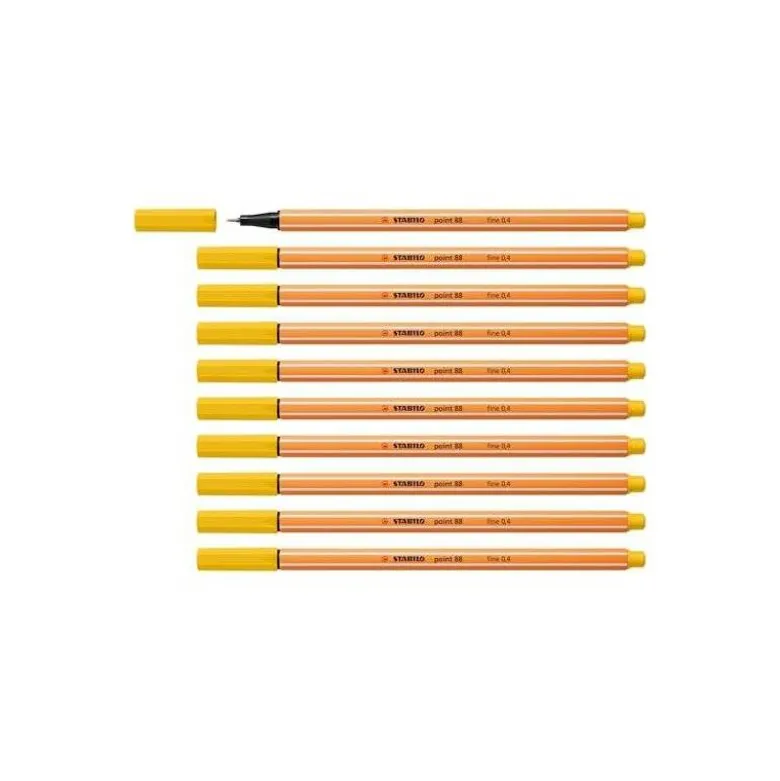 Rotulador Stabilo point 88/44 Amarillo