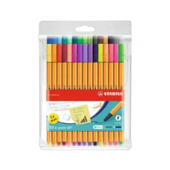 Rotulador Stabilo Point 88 Neon 0,4 mm Punta de Fibra Estuche 30 unidades