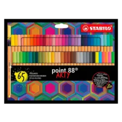 ROTULADOR STABILO POINT 88 PUNTA DE FIBRA ARTY LINE ESTUCHE CARTON DE 65 UNIDADES COLORES SURTIDOS