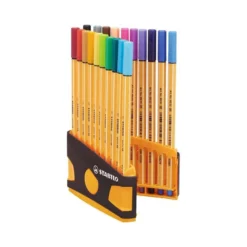 ROTULADOR STABILO PUNTA DE FIBRA POINT 88 COLOR PARADE ANTRACITA/NARANJA ESTUCHE DE 20 UNIDADES COLORES SURTIDOS