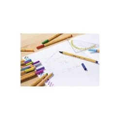 ROTULADOR STABILO PUNTA DE FIBRA 0,4 MM 25 UNIDADES COLORES SURTIDOS