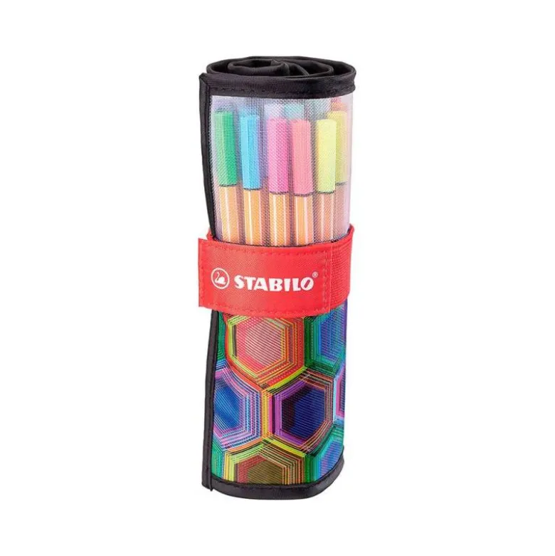 ROTULADOR STABILO PUNTA DE FIBRA 0,4 MM 25 UNIDADES COLORES SURTIDOS