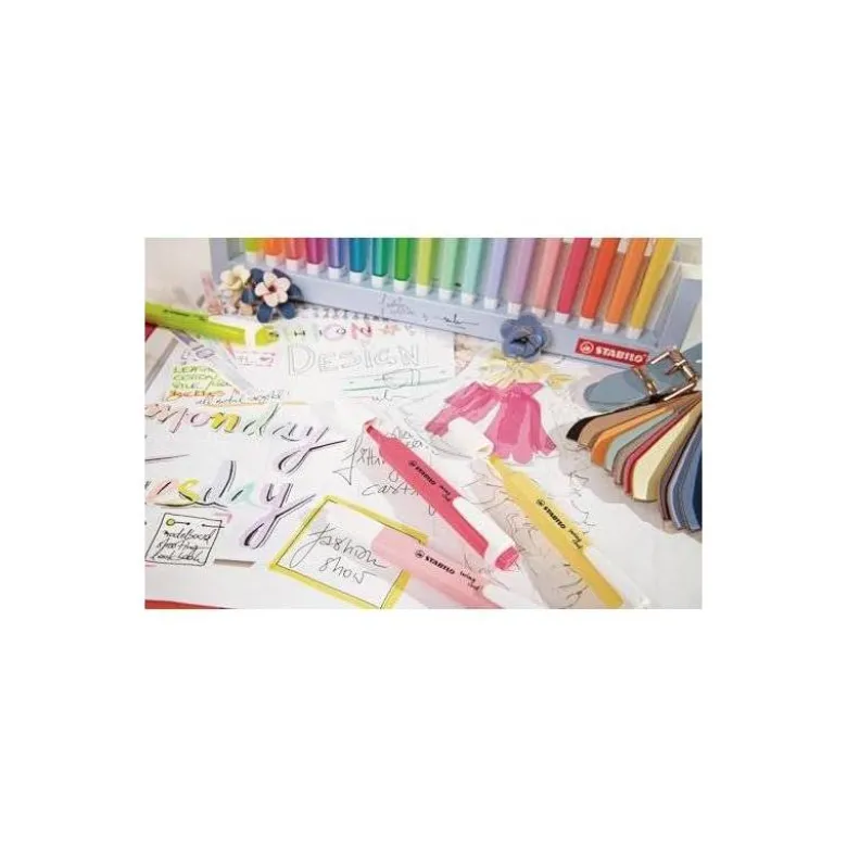 Rotulador Stabilo Swing Cool Pastel Fluorescente 4 unidades