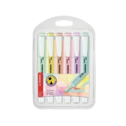 Rotulador Stabilo Swing Cool Pastel Fluorescente Estuche 6 unidades