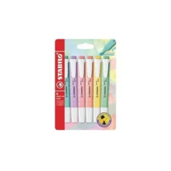 Rotulador Stabilo Swing Cool Pastel Fluorescente Estuche 6 unidades