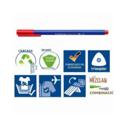 Rotulador Staedler Triplus punta fina triangular surtido pack 10