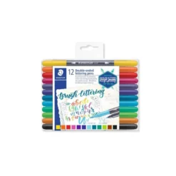 Rotulador Staedtler 3004 Doble Punta Hand Lettering Estuche de 12 colores