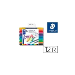 Rotulador Staedtler 3004 Doble Punta Hand Lettering Estuche de 12 colores