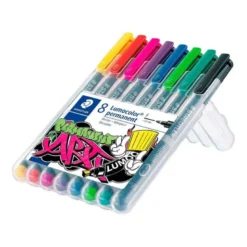 ROTULADOR STAEDTLER LUMOCOLOR RETROPROYECCION PUNTA DE FIBRA 318 ESTUCHE DE 8 UNIDADES COLORES SURTIDOS