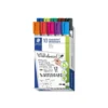ROTULADOR STAEDTLER LUMOCOLOR 351 PARA PIZARRA BLANCA PUNTA REDONDA 2 MM RECARGABLE CAJA DE 10 UNIDADES COLORES