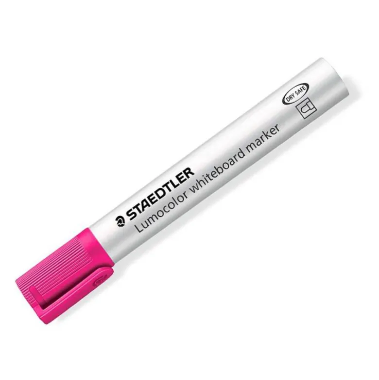 ROTULADOR STAEDTLER LUMOCOLOR 351 PARA PIZARRA BLANCA PUNTA REDONDA 2 MM RECARGABLE COLOR ROSA