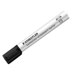 ROTULADOR STAEDTLER LUMOCOLOR 351 PARA PIZARRA BLANCA PUNTA REDONDA 2 MM RECARGABLE COLOR NEGRO