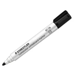 ROTULADOR STAEDTLER LUMOCOLOR 351 PARA PIZARRA BLANCA PUNTA REDONDA 2 MM RECARGABLE COLOR NEGRO
