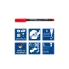 ROTULADOR STAEDTLER LUMOCOLOR RETROPROYECCION PUNTA DE FIBRAPERMANENTE 313-2 ROJO PUNTA SUPER FINA REDONDA 0.4 MM