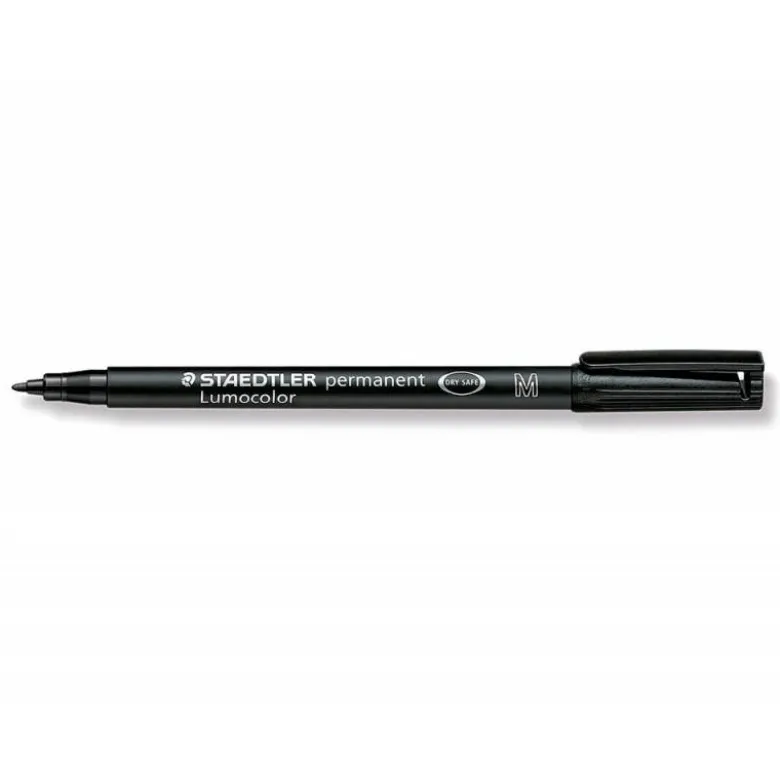 ROTULADOR STAEDTLER LUMOCOLOR RETROPROYECCION PUNTA DE FIBRAPERMANENTE 317-9 NEGRO PUNTA MEDIA REDONDA 0.8-1 MM