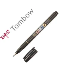 ROTULADOR TOMBOW PUNTA PINCEL DUAL FUDENOSUKE PUNTA BLANDA TINTA BASE DE AGUA NEGRO