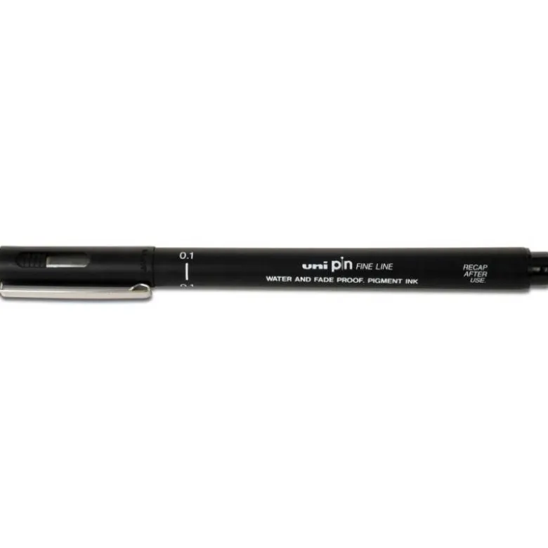 ROTULADOR UNIBALL PIN CALIBRADO MICROMETRICO 0,8 MM COLOR NEGRO