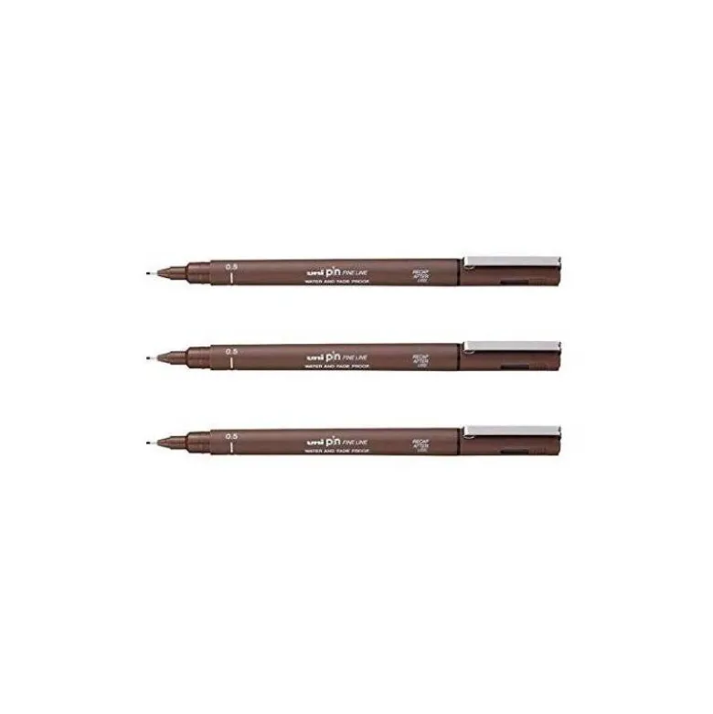 ROTULADOR UNIBALL PIN CALIBRADO MICROMETRICO 0,5 MM COLOR SEPIA