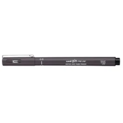ROTULADOR UNIBALL PIN CALIBRADO MICROMETRICO 0,5 MM COLOR GRIS OSCURO
