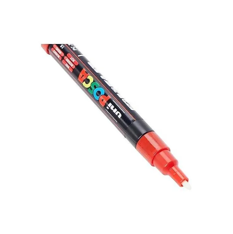 ROTULADOR UNI-BALL POSCA PC3M PINTURA BASE AL AGUA 0,9-1,3 MM EXPOSITOR 36 UNIDADES COLORES SURTIDOS