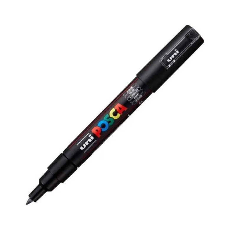 ROTULADOR UNI POSCA 0,7 MM PC-1M NEGRO