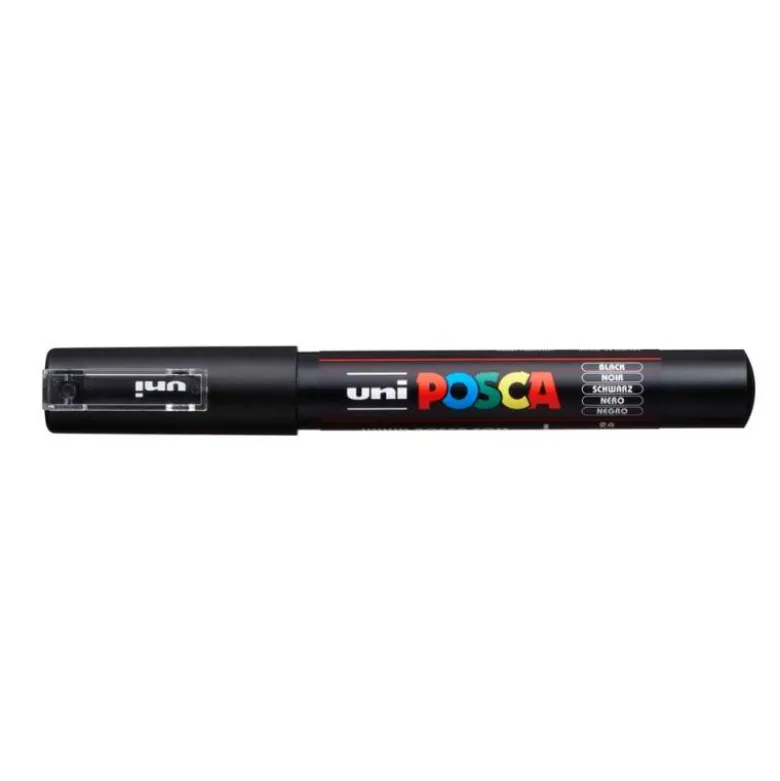 ROTULADOR UNI POSCA 0,7 MM PC-1M NEGRO