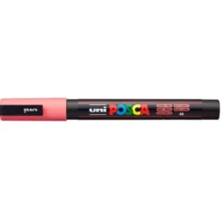 ROTULADOR UNI POSCA 0,9 - 1,3MM PC-3M ROSA CORAL
