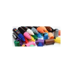 ROTULADOR UNI POSCA PC-8K/4C MARCADOR DE PINTURA PUNTA BISELADA 8 MM BLISTER DE 4 UNIDADES COLORES SURTIDOS