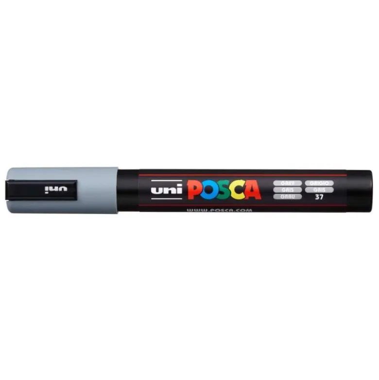 ROTULADOR UNI POSCA PC-5M GRIS