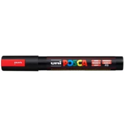 ROTULADOR UNI POSCA PC-5M MARCADOR DE PINTURA PUNTA CONICA 1,8-2,5 MM ROJO FLUORESCENTE