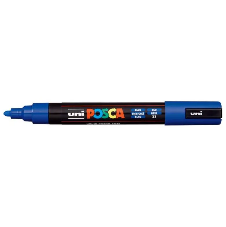 ROTULADOR UNI POSCA PC-5M MARCADOR DE PINTURA PUNTA CONICA 1,8-2,5 MM AZUL