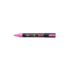 ROTULADOR UNI POSCA PC-5M MARCADOR DE PINTURA PUNTA CONICA 1,8-2,5 MM ROSA FLUOR