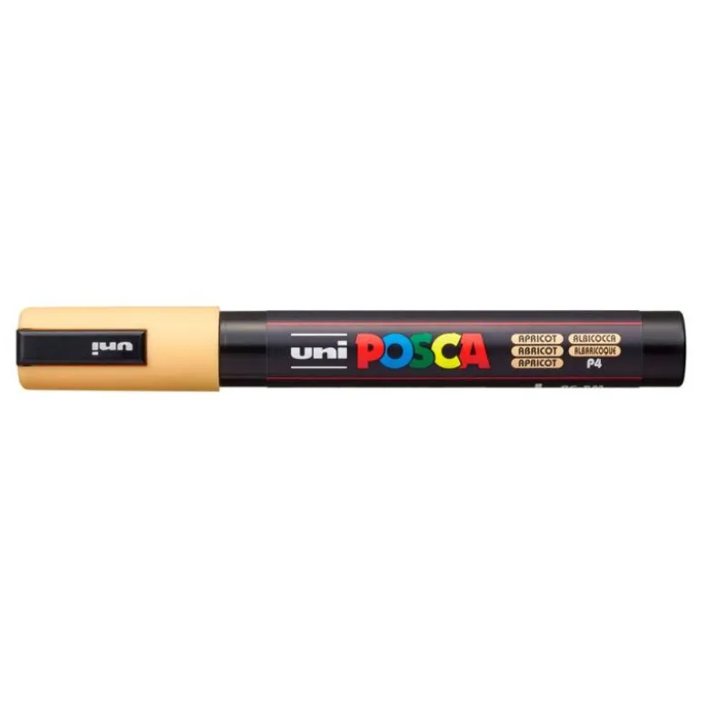 ROTULADOR UNI POSCA PC-5M MARCADOR DE PINTURA PUNTA CONICA 1,8-2,5 MM ALBARICOQUE