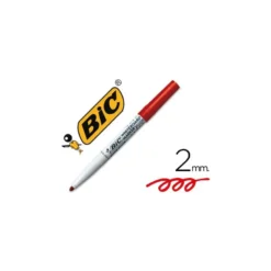 Rotulador velleda rojo Bic para pizarra