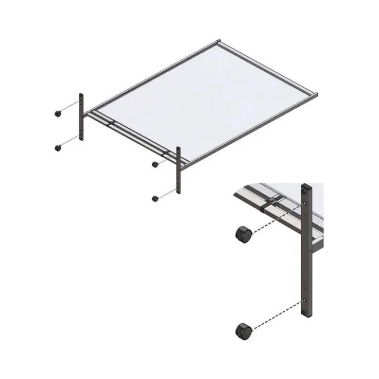 RUEDA GIRATORIA NOBO PARA PANTALLA SEPARADORA NOBO PREMIUM PLUS PACK DE 4 UNIDADES