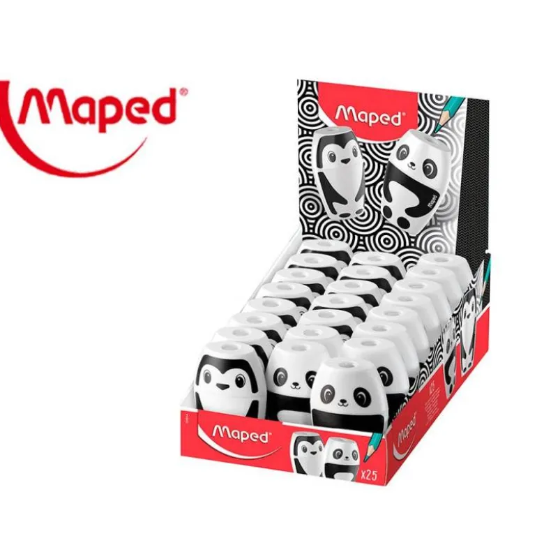 SACAPUNTAS MAPED PLASTICO SHAKER FANCY 1 USO CON DEPOSITO