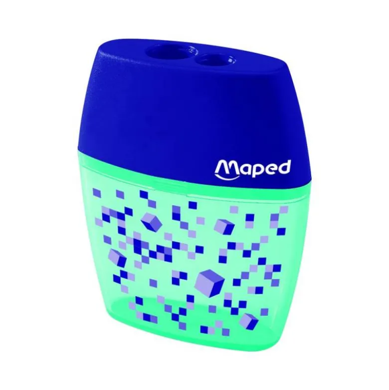 SACAPUNTAS MAPED PLASTICO SHAKER PIXEL PARTY 2 USOS