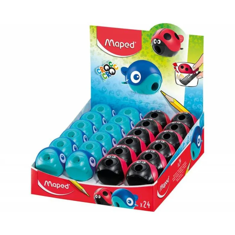 SACAPUNTAS PLASTICO MAPED CROC CROC EASY 1 USO CON DEPOSITO 2 MODELOS "NO SE PUEDEN ELEGIR"