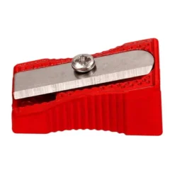SACAPUNTAS LIDERPAPEL METALICO CUÑA 1 USO COLOR ROJO