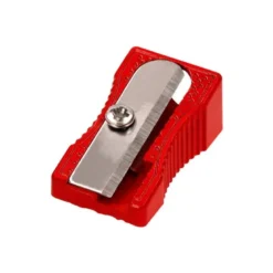 SACAPUNTAS LIDERPAPEL METALICO CUÑA 1 USO COLOR ROJO