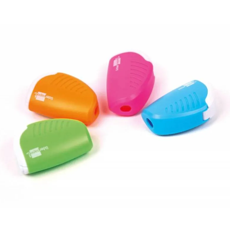 Sacapuntas Liderpapel plastico de 1 uso.No se puede escoger color