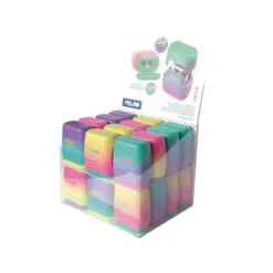SACAPUNTAS MILAN COMPACT SUNSET PLASTICO 2 USOS COLORES SURTIDOS "NO SE PUEDEN ELEGIR"